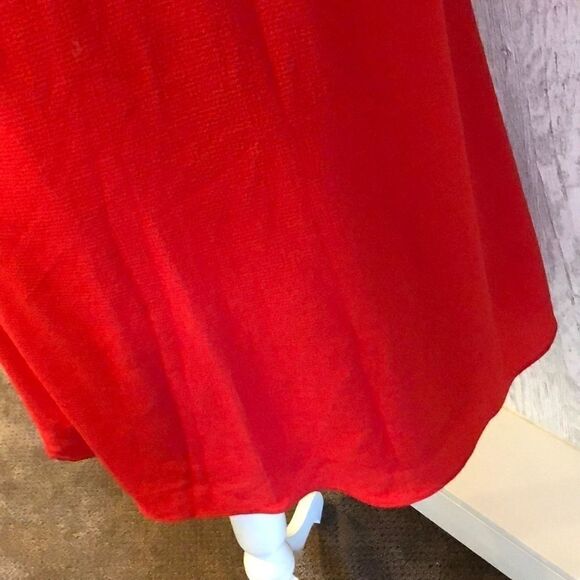 ZARA Red Cold Shoulder Above the Knee Dress Size S - Picture 6 of 7